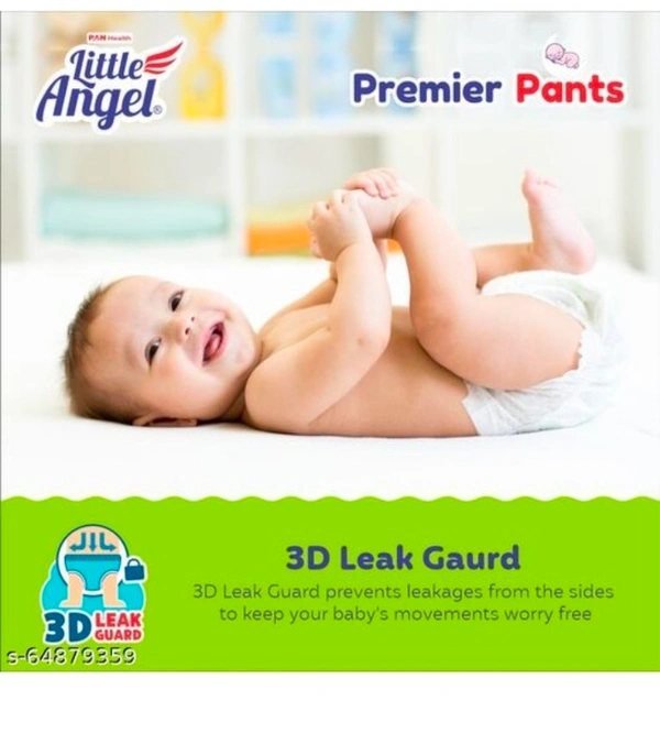 Little Angel Premier Baby Diaper Pants, New Born - 28 CountName: Little Angel Premier Baby Diaper Pants, New Born - 28 CountProduct Name: Little Angel Premier Baby Diaper Pants, New Born - 28 CountSize: XSNet Quantity (N): 1Little angel Premier pants are made specially for the Indian baby. Country of Origin: India - S-36 Pants