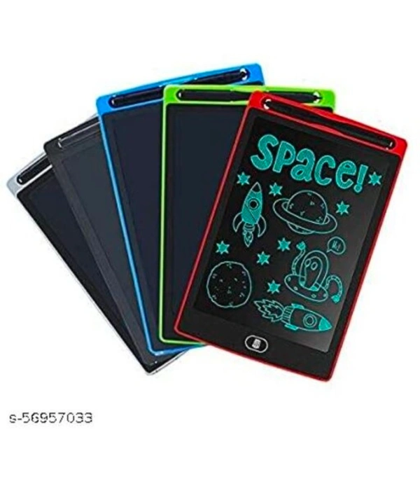 -Writing padName: -Writing padMaterial Type: BrassType: Music Notebooks & PadsNet Quantity (N): 58.5" Ultra-Thin LCD Portable Rewritable Erasable Paperless Memo Writing Tablet Ruff Pad E-Writer Digital Drawing Board with Pen (Multi Colour)Country of Origin: India