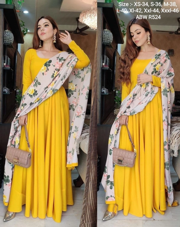 Anarkalis for your little occasions like haldi ceremony or wear this beautiful sunshine suit for rakhi 🌟.  All sizes available!! - M