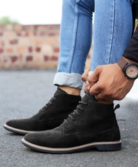 * IMPORTED LEATHER BOOTS TPR SOLE * ❤️❤️TOP IMPORTED QUALITYQUALITY IMPORTEDSIZE 40-41-42-43-44 (6-10)* PRICE 999/- FREE SHIPPING *SAME DAY DISPATCH ✅HAPPY SHOPPING  | NO LESS - Black, 8