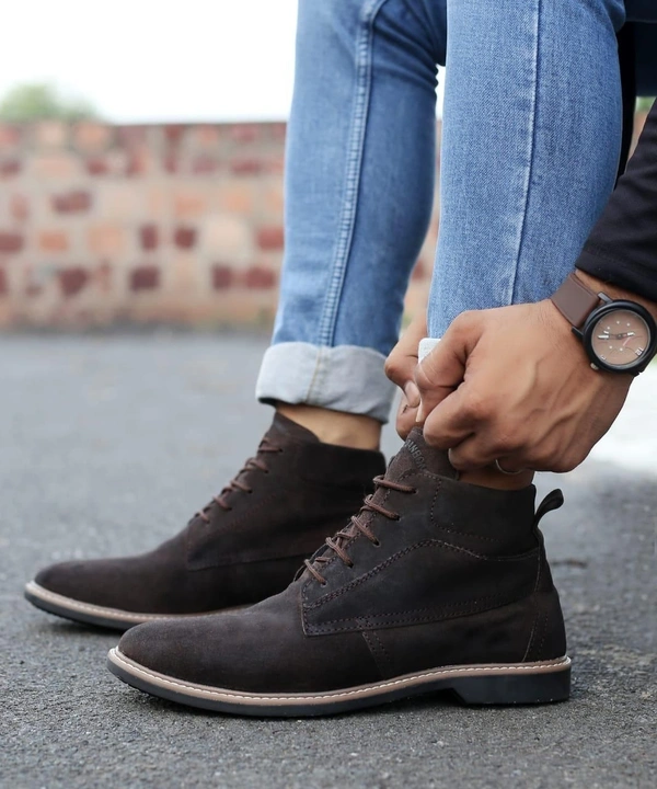 * IMPORTED LEATHER BOOTS TPR SOLE * ❤️❤️TOP IMPORTED QUALITYQUALITY IMPORTEDSIZE 40-41-42-43-44 (6-10)* PRICE 999/- FREE SHIPPING *SAME DAY DISPATCH ✅HAPPY SHOPPING  | NO LESS - Black, 8