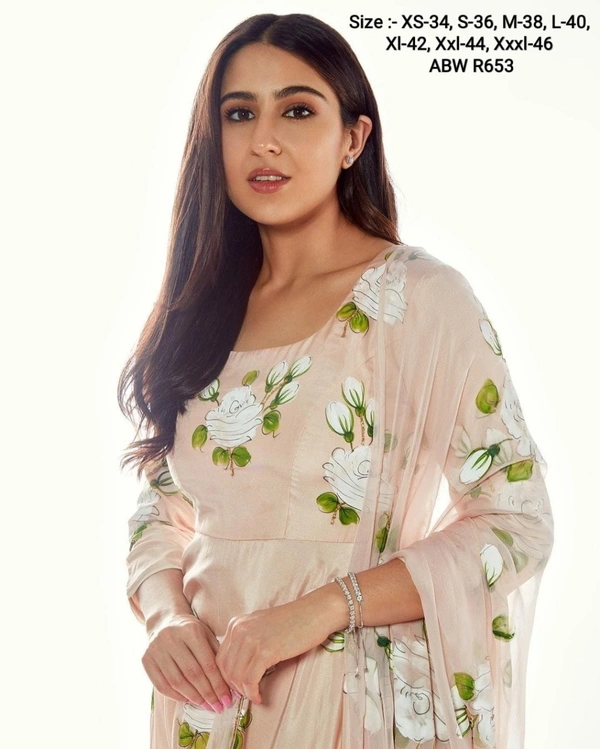 *READY TO DISPATCH* 🤩 🛍️ *READY TO DISPATCH*_White Roses on A Dull Rose Flaired Kurta_ 🕊️Code :- ABW R653 Size :- XS-34, S-36, M-38, L-40, Xl-42, Xxl-44, Xxxl-46 Fabric :-  Heavy MaslinDupatta;- Chiffon🌸 *Price:- 1499-Free Ship*            *(Full Set)* 📌 Less on bulk Qty🛍 Happy Shopping 🛍#fashion #ootd #iluvabw #instafashion #newcollection*READY TO DISPATCH* 🤩 🛍️ *READY TO - L