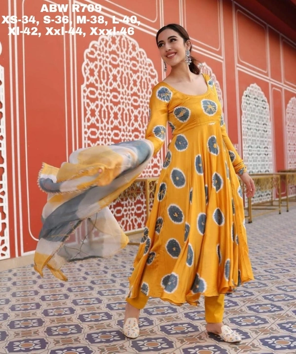 *READY TO DISPATCH* 🤩 🛍️ *READY TO DISPATCH*Yellow & Grey Tie- Dye suit  paired with  tabby dupatta. ABW R709Size :-XS-34, S-36, M-38, L-40, Xl-42, Xxl-44, Xxxl-46 Fabric – Cotton Muslin*Price:- 1399 Free Shipping*               *kurti+dupatta* 📌 Less on bulk Qty🛍 Happy Shopping 🛍#fashion #ootd #iluvabw #instafashion*READY TO DISPATCH* 🤩 🛍️ *READY TO DISPATCH* - M