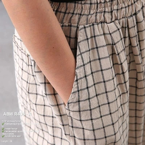 Summer Loose Large Size Retro Printing Poly Pants... 👖All New Design Fresh PantsABW R405AABW R796DABW R649AABW R462DABW R405FUSP of these Pants✔️Premium Quality Soft poly linen Fabric ✔️Unique Design✔️Can be paired up with any comfortable Tees n shirts✔️ Comfortable wearSizes availableL ( 28-30-32)XL ( 34-36 )XXL ( 38-40 )3XL (40-42)  - M
