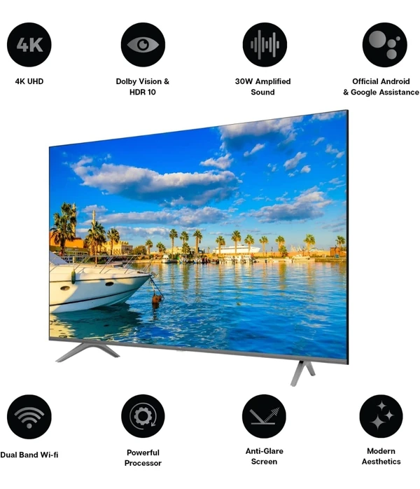 VU TV  Vu 50"  4K Series Smart & Android LED TV 50PM