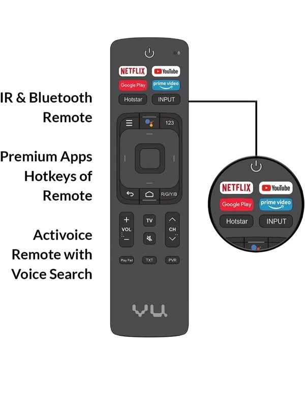 VU TV  Vu 50"  4K Series Smart & Android LED TV 50PM