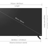 Xiaomi  Mi 32 SMART & Android LED TV  - Black, 32 Inches