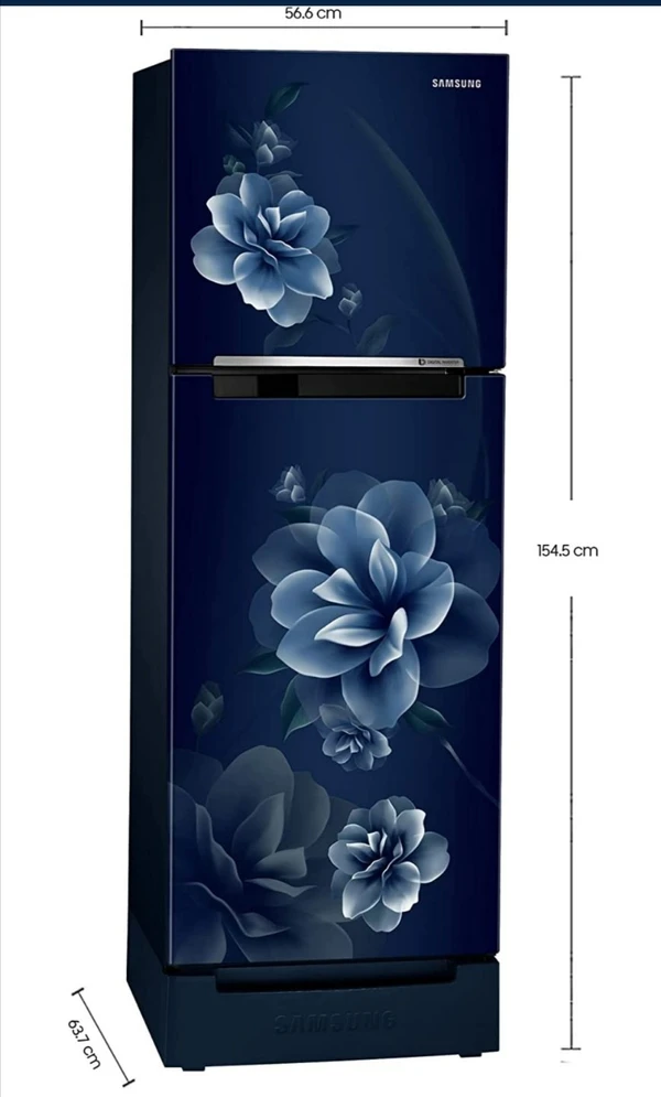 Samsung FF Samsung 253L 2 Star Frost-Free Refrigerator ( Camellia Blue)