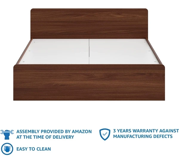 Solimo  Amazon Brand - Solimo Madray Queen Size Engineered Wood Bed with Box Storage  - Queen Size