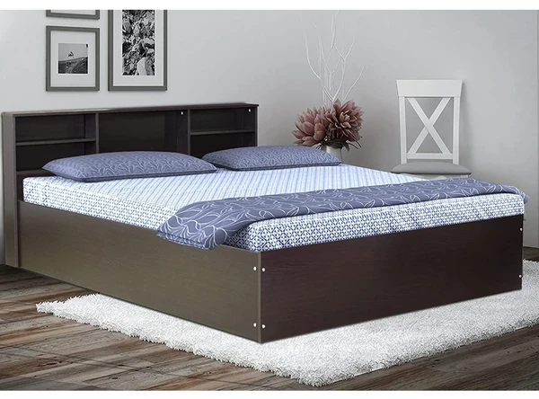 Artemis Collection by Engineered Wood Queen Bed with Box and Headboard Storage - Queen Size Bed