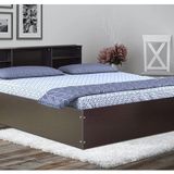 Artemis Collection by Engineered Wood Queen Bed with Box and Headboard Storage - Queen Size Bed