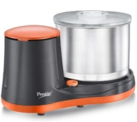 Prestige PWG 07 Wet Grinder, 2L (Multicolor) with Coconut Scraper and Atta Kneader Attachments, 200 Watt