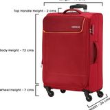 American Tourister  80CM Wine RED Soft Suitcase