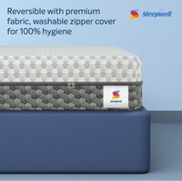 Sleepwell Reversible 8-inch Single Bed Size, Gentle and Firm, Triple Layered Anti Sag Foam Mattress (Grey, 72x36x8