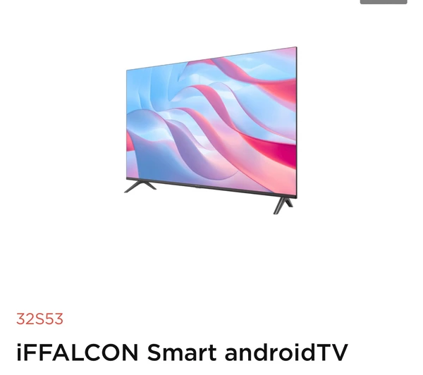 Iffalcon by TCL iFFALCON 80.04 cm (32 inches) Bezel-Less S Series HD Ready Smart Android LED TV iFF32S53 (Black) - Black, 32 Inches