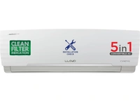 Llyod Lloyd 1.5 Ton 3 Star Inverter Split AC (5 in 1 Convertible, Copper, Anti-Viral + PM 2.5 Filter, 2023 Model, White with Chrome Deco Strip, GLS18I3FWAGC) - White, 1.5 Ton