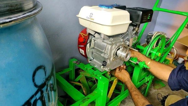 6.5 Hp Petrol Engine Mini Tiller Baliraja Ghayghion - Green, 30cm/150cm