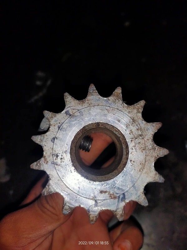 14 /12 Teeth Small Gear Free Leth Bor Work - Silver