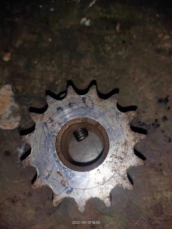 14 /12 Teeth Small Gear Free Leth Bor Work - Silver