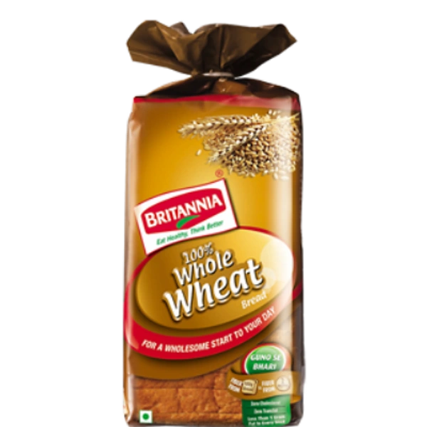 Brittannia Whole Wheat Bread - 450 Gm