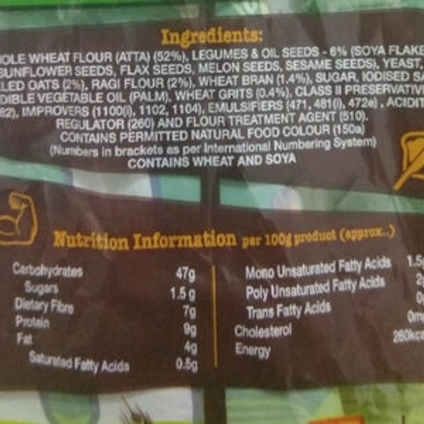 Britannia Multigrain Bread - 400 Gm