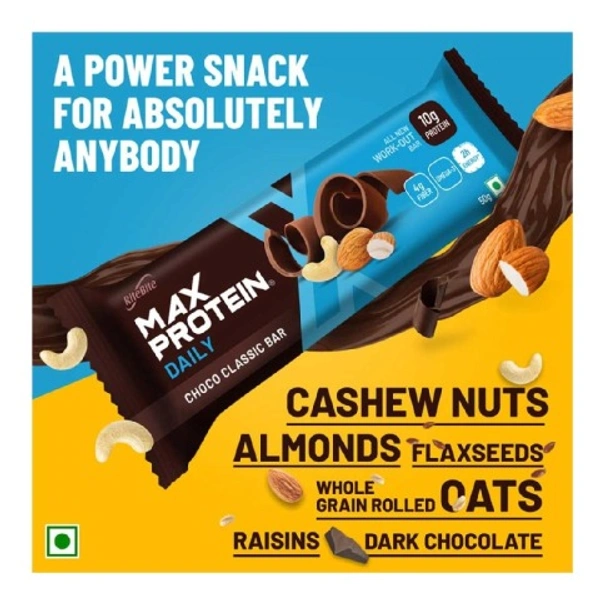 Rite Bite Max Protein Daily Almonds Chocolate Bar - 50 Gms