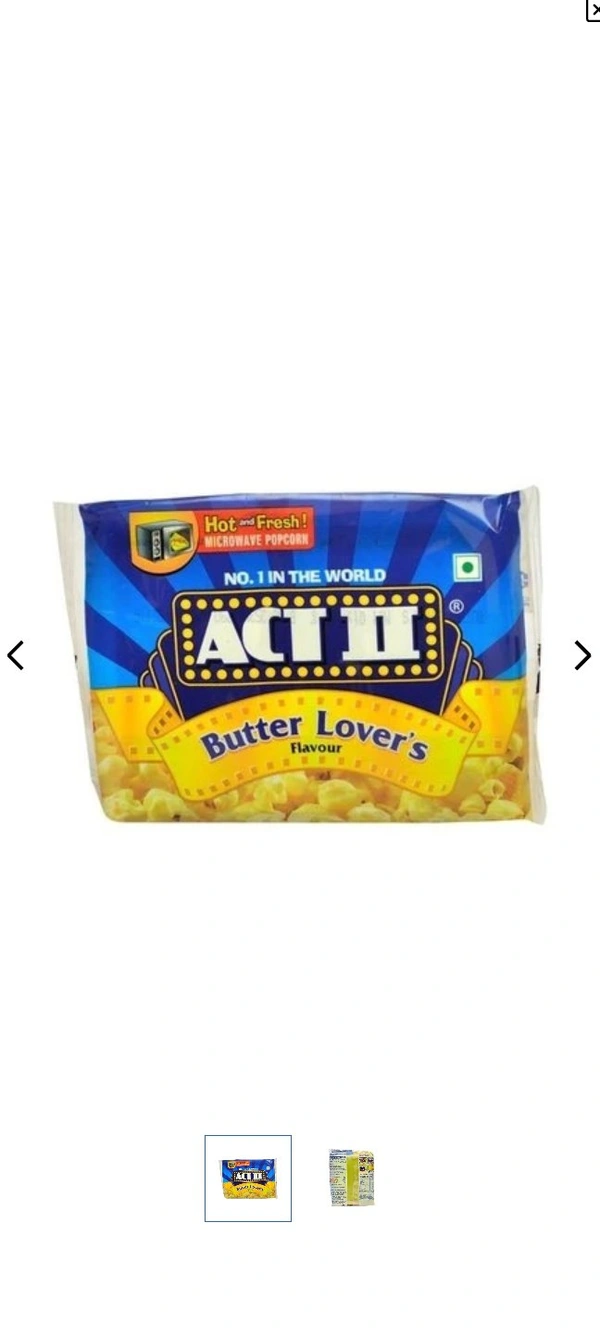 Act Butter Lover Flavoured - 99 Gm