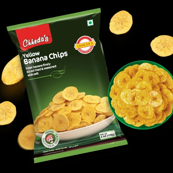 Chhedas Yellow Banana Chips - 150 Gm