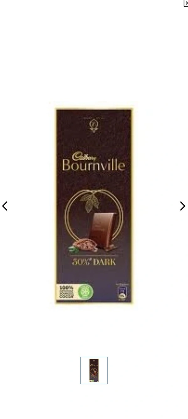 Cadbury Bournville 70% Dark Chocolate - 80 Gm