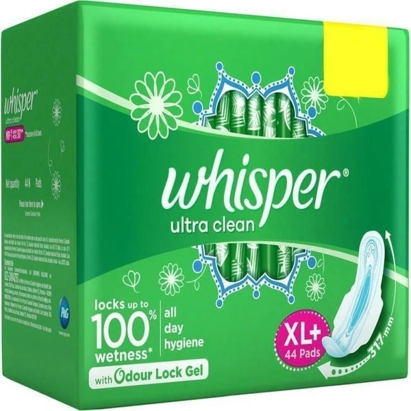Whisper Ultra Clean Santiory Pads - 30 Pcs