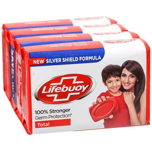 Lifebuoy Total 10 Soap Pack Of 4*125gm - Pack Of 4* 125 Gm