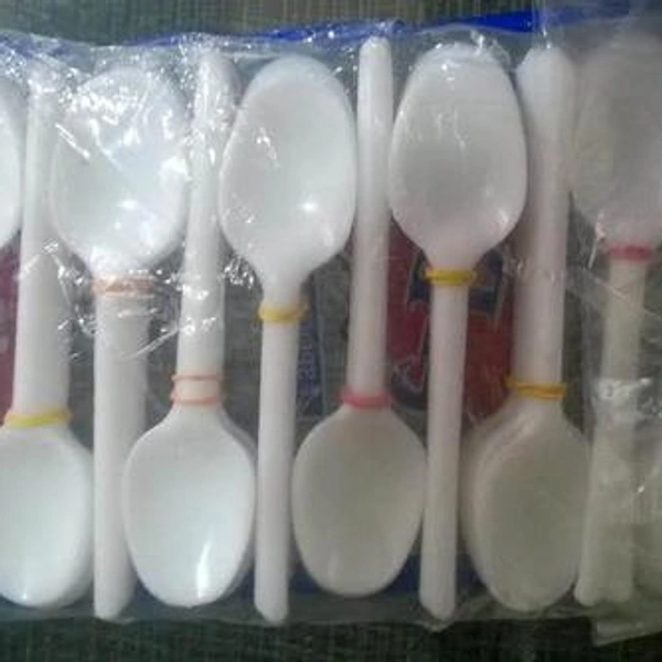 Aashi Medium Disposable Plastic Tablespoons - 100 Pcs