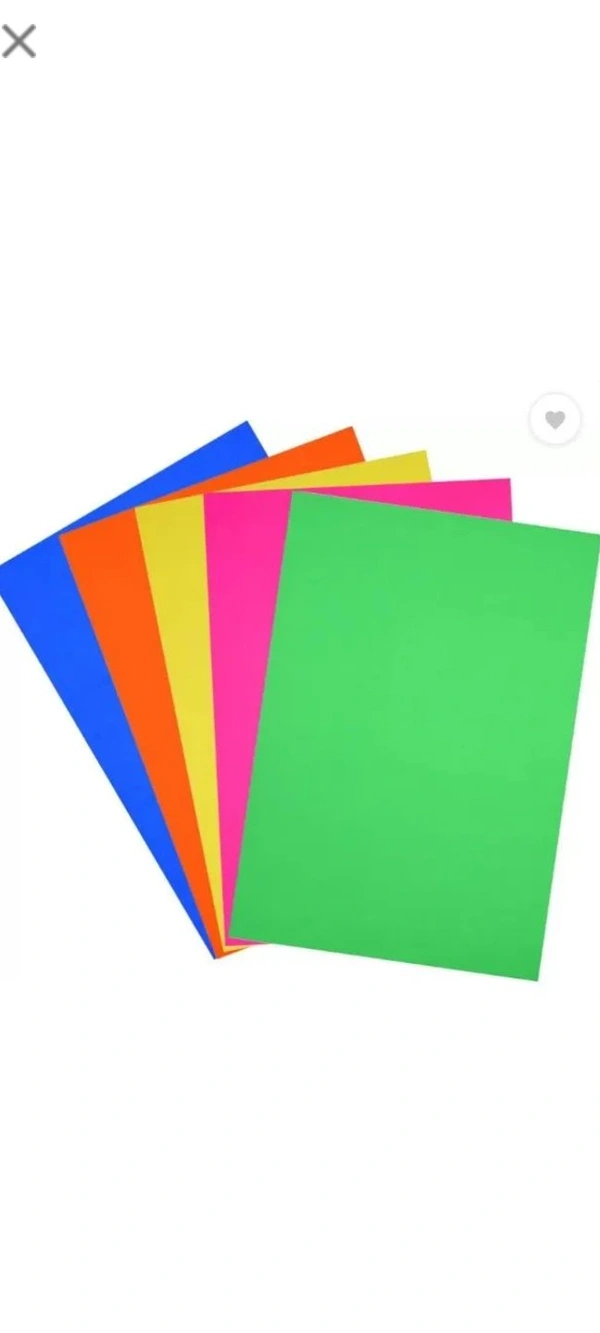 Multi Color A 4 Colour Paper Multi Colour - 10 Sheet
