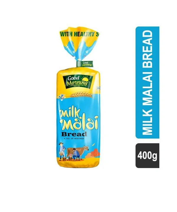 Good Morning Milk Malai White Bread - 400g