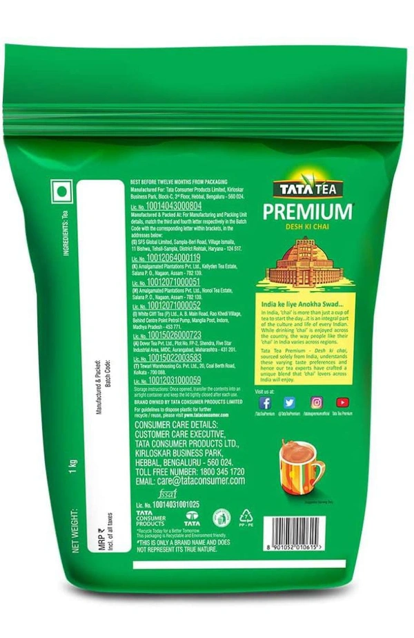 Tata Tea Premium Desh Ki Chai - 1kg