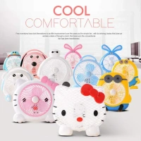 plastic cute mini electric usb fan desk fan for children ( Battery Not Include)