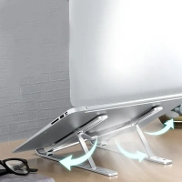 Metal Portable Laptop Stand, With 7 Adjustable Angles (1 Pc)