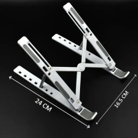 Adjustable Ergonomic Foldable Portable Laptop Stand, Holder Riser Computer Tablet Stand