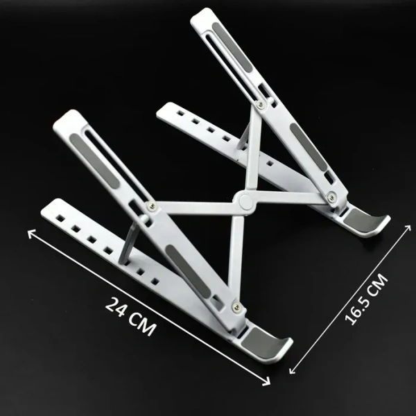 Adjustable Ergonomic Foldable Portable Laptop Stand, Holder Riser Computer Tablet Stand