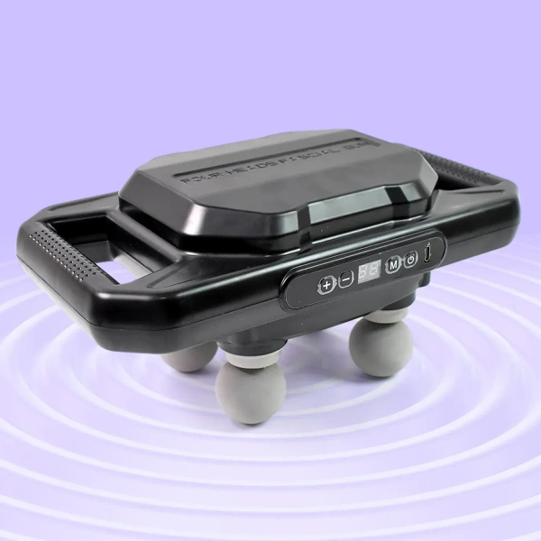Handheld Full Body Massager 4-Head Massage Gun (1 Pc)