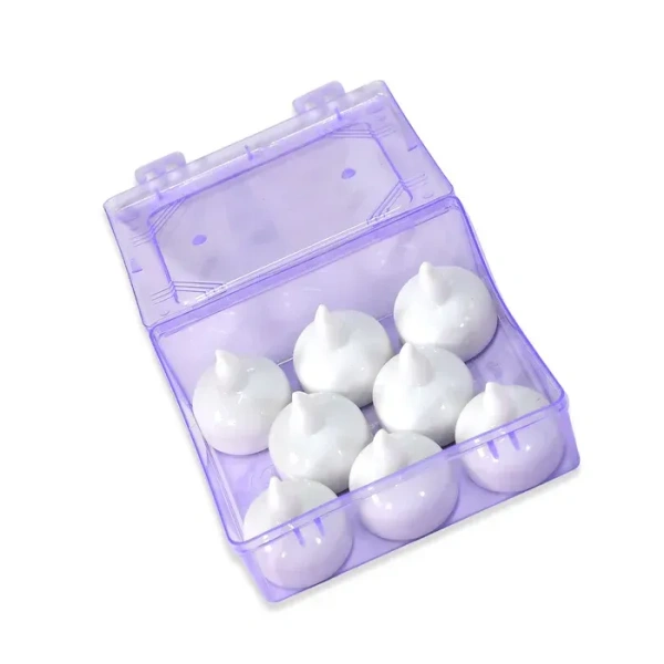 Set of 8Pcs With transparent box. Flameless Floating Candles Battery Operated Tea Lights Tealight Candle - Decorative, Wedding.