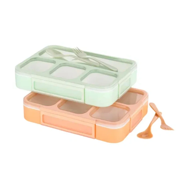 Lunch Box 4 Compartment With Leak Proof Lunch Box For School & Office Use