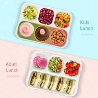 Lunch Box 4 Compartment With Leak Proof Lunch Box For School & Office Use