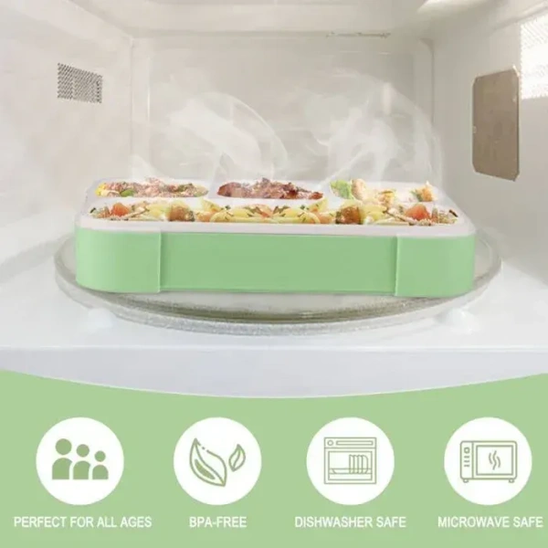 Lunch Box 4 Compartment With Leak Proof Lunch Box For School & Office Use