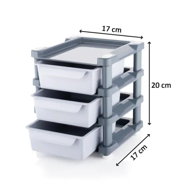 Mini 3 Layer Drawer Used For Storing Makeup Equipment’s And Kits Used By Women’s And Ladies.