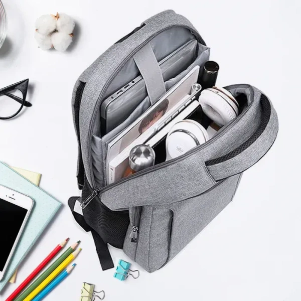 Laptop Bag With Adjustable Shoulder Strap & Storage Pockets, Lightweight, Water-Resistant, Travel-Friendly Bag