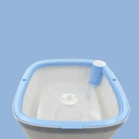 Round Shape Mop Head with 1 Pad Extra Clean Water Spin Mop with Separate Water Bucket, Suitable for All Types of Flooring, Separates Dirty and Clean Water, Wet