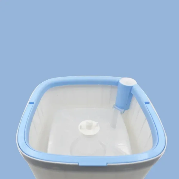 Round Shape Mop Head with 1 Pad Extra Clean Water Spin Mop with Separate Water Bucket, Suitable for All Types of Flooring, Separates Dirty and Clean Water, Wet