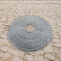 Round Shape Mop Head with 1 Pad Extra Clean Water Spin Mop with Separate Water Bucket, Suitable for All Types of Flooring, Separates Dirty and Clean Water, Wet