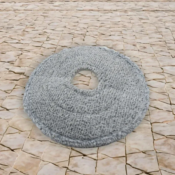 Round Shape Mop Head with 1 Pad Extra Clean Water Spin Mop with Separate Water Bucket, Suitable for All Types of Flooring, Separates Dirty and Clean Water, Wet
